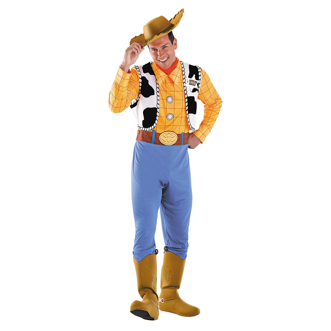 Men's Woody Costume Deluxe Toy Story Outfit Disney Pixar Halloween